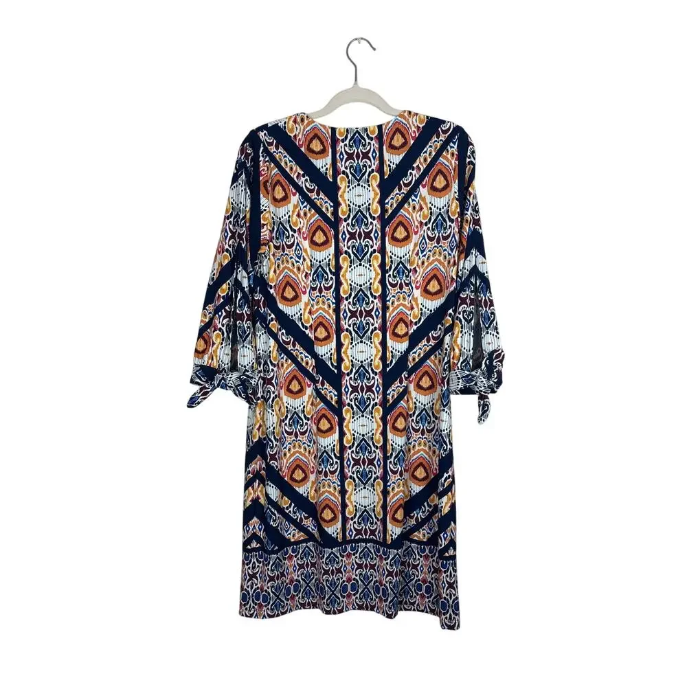 Chico’s Ikat Medalion Shift Dress Chico’s Size 1 US Size Medium 8-10